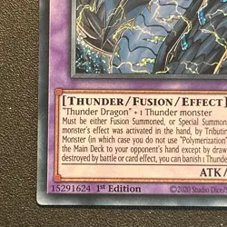 YuGiOh Quarter Century Bonanza Thunder Dragon Colossus (Secret Rare) RA03-EN036 - Image 4