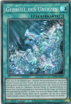 yugioh 1x GEBRULL DES URERZES ROTA-DE059 SUPER 1AUFLAGE DEUTSCH - Image 1