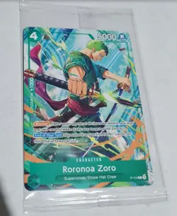 One Piece TCG Roronoa Zoro P-114 Convention Exclusive Promo Card Sealed English - Image 1