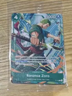 One Piece TCG Roronoa Zoro P-114 Convention Exclusive Promo Card Sealed English - Image 1