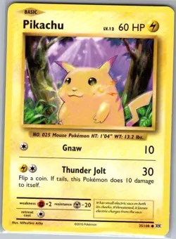 Pikachu 35/108 Non Holo XY - Evolutions - Pokemon Card - NM - Image 1