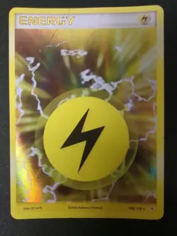 Lightning Energy - 108/110- Lightning Energy 5HM-J2F-W7B Holo Card MP - Image 1
