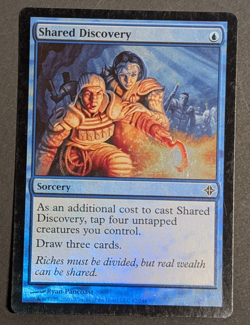 MTG Card - 1x Shared Discovery - Rise of the Eldrazi - NM/LP Foil - Magic #87 - Image 1