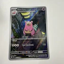 Slowbro IR Illustration Rare 090/084 Pitch Black Card in hand !! Pokemon English - Image 3