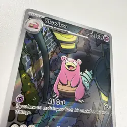 Slowbro IR Illustration Rare 090/084 Pitch Black Card in hand !! Pokemon English - Image 4