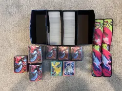 (2) Pokemon TCG Bulk Cards in ETB's , Sleeves, Playmats, And Deck Boxes - Image 1