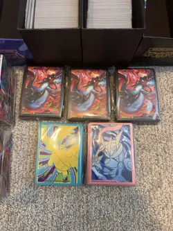 (2) Pokemon TCG Bulk Cards in ETB's , Sleeves, Playmats, And Deck Boxes - Image 3
