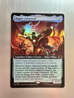 Super-Adaptoid - 428 - MTG: Marvel Super Heroes - Extended Art - Rare - FOIL - Image 1