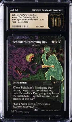 2024 MAGIC: THE GATHERING #1794 BEHOLDER'S PARALYZING RAY CGC 10 PERFECT - Image 1