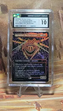 MTG Karazikar, the Eye Tyrant 1791 D&D 🌈 Foil Secret Lair Drop CGC 10 Gem Mint - Image 1