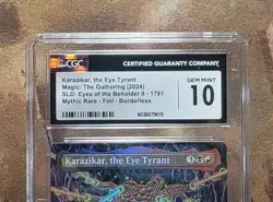 MTG Karazikar, the Eye Tyrant 1791 D&D 🌈 Foil Secret Lair Drop CGC 10 Gem Mint - Image 2