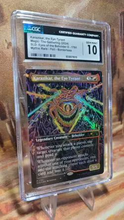 MTG Karazikar, the Eye Tyrant 1791 D&D 🌈 Foil Secret Lair Drop CGC 10 Gem Mint - Image 3