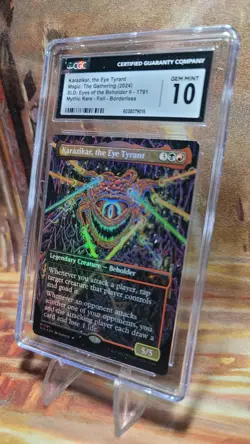 MTG Karazikar, the Eye Tyrant 1791 D&D 🌈 Foil Secret Lair Drop CGC 10 Gem Mint - Image 4