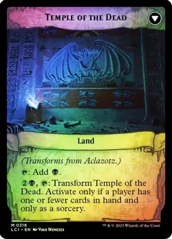 MTG FOIL Aclazotz, Deepest Betrayal // Temple of the Dead Showcase - The Lost - Image 2