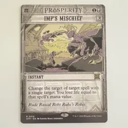 Wizards of the Coast Imp's Mischief 0015 Rare Black Reg Eng - Image 1