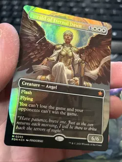 MTG Herald of Eternal Dawn (Borderless Foil) Foundations 299 LP - Image 3
