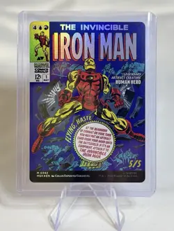 MTG Tony Stark The Invincible Iron Man M 0392 Foil Borderless MSH Marvel English - Image 1