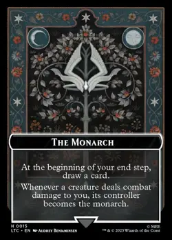 The Monarch - Treasure 0015-0012 Double Sided Token LOTR Commander MTG NM - Image 1