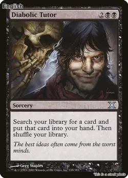 MTG Diabolic Tutor [10E - 135] LP - Image 1