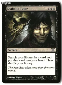 MTG Diabolic Tutor [10E - 135] LP - Image 2