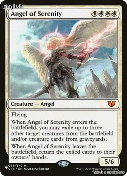 MTG Angel of Serenity (C15) [LIST - 058/342] LP - Image 1