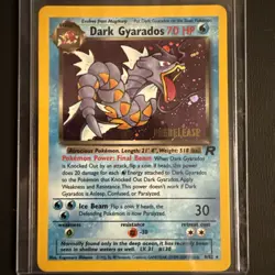 Dark Gyarados Holo Rare #8/82 2000 Pokemon Team Rocket Prerelease Promo NM - Image 1