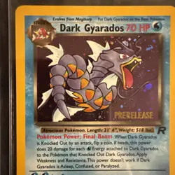 Dark Gyarados Holo Rare #8/82 2000 Pokemon Team Rocket Prerelease Promo NM - Image 2