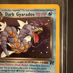 Dark Gyarados Holo Rare #8/82 2000 Pokemon Team Rocket Prerelease Promo NM - Image 3