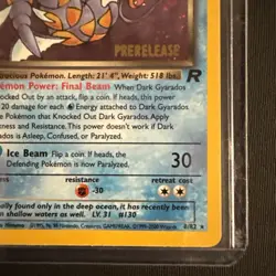 Dark Gyarados Holo Rare #8/82 2000 Pokemon Team Rocket Prerelease Promo NM - Image 4