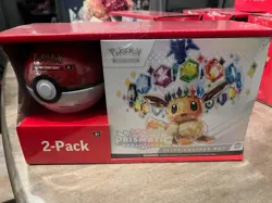 Pokemon Elite Trainer Box Prismatic Evolutions 2-Pack Set - Image 1