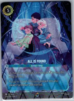 All Is Found (Enchanted) 220/204 Foil Archazia's Island - Disney Lorcana - NM - Image 1
