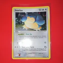 Pokemon TCG Snorlax 15/112 EX FireRed & LeafGreen Holo Rare 90 HP ENG 2004 - Image 1