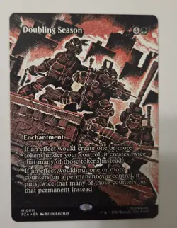 Mtg Teenage Mutant Ninja Turtles Doubling Season Borderless NM - Image 1