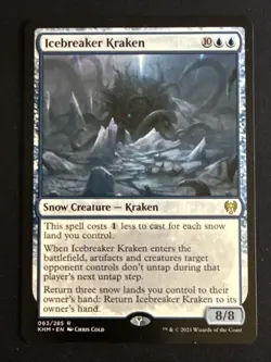 1x Icebreaker Kraken (063) Kaldhiem LP MTG Magic The Gathering x1 MKE - Image 1