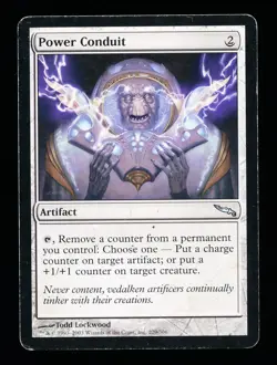 * * 1x Power Conduit x1 * * Mirrodin MTG HP Heavily Played - Image 1
