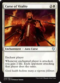 MTG - CURSE OF VITALITY - Commander 2017 (U) - Image 1