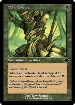 MTG - (Retro) WILD GROWTH - Dominaria Remastered (C) - Image 1