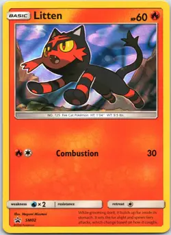 Litten SM02 SM Promo Pokemon TCG - English Holo (Lightly Played) - Image 1