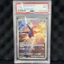 2024 POKEMON SSP EN-SURGING SPARKS ILLUSTRATION RARE #203 LATIOS PSA 9 - Image 1