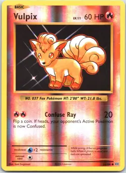 Vulpix 14/108 XY Evolutions Pokemon - (Lightly Played) Reverse Holo - Image 1