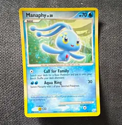 Pokemon TCG Manaphy Pop Series 6 Holo Rare Promo English 70 HP Basic 2007 4/12 - Image 1