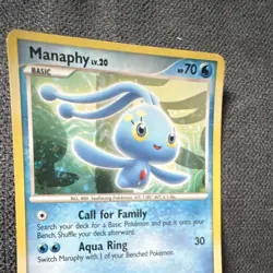 Pokemon TCG Manaphy Pop Series 6 Holo Rare Promo English 70 HP Basic 2007 4/12 - Image 2