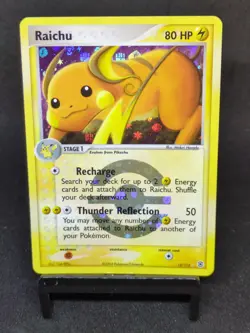Pokemon Raichu NM Reverse Holo 12/112 EX Firered & Leafgreen Near Mint 2004 - Image 1