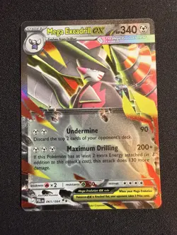 The Pokemon Company Mega Excadrill EX 065/084 Holo Stage 1 340 HP English - Image 1