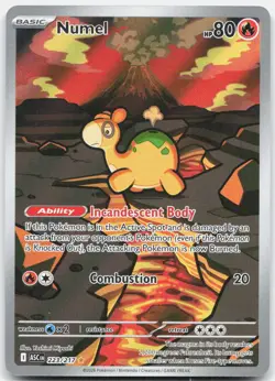 Numel 223/217 Illustration Rare Ascended Heroes Pokemon Holo Near Mint - Image 1