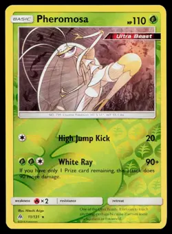 Pheromosa Reverse Forbidden Light FLI 11/131 Pokemon NM 2018 - Image 1