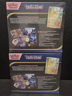 Pokemon TCG Chaos Rising ETB Elite Trainer Box Lot of 2 - New Sealed - Image 2
