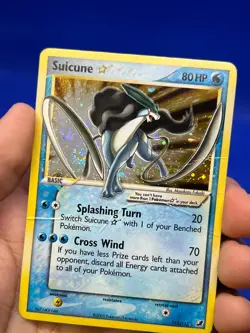 VTG 2005 Pokemon EX Unseen Forces Suicune Gold Star 115/115 Ultra Rare DMG - Image 2