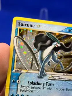 VTG 2005 Pokemon EX Unseen Forces Suicune Gold Star 115/115 Ultra Rare DMG - Image 3