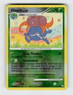 Gloom 96/146 Reverse Holo Common Legends Awakened Pokemon 2008 Moderately Played - Image 1